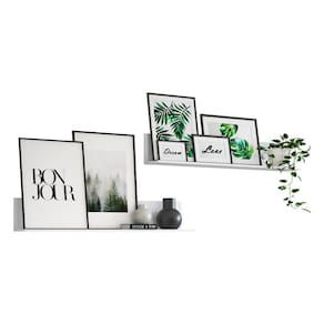 Kit 2 Prateleiras Nichos Decorativos 175 cm Multimóveis Branco