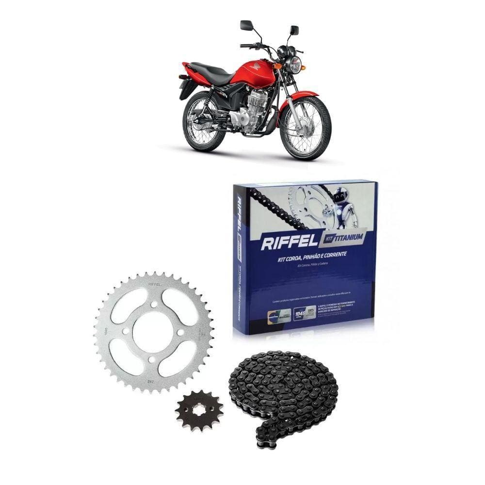 Kit Relação Transmissão Riffel 91048 CG 125 2009-2014