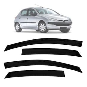 Calha de Chuva Fumê TG Poli Peugeot 206/207 2000 até 2015