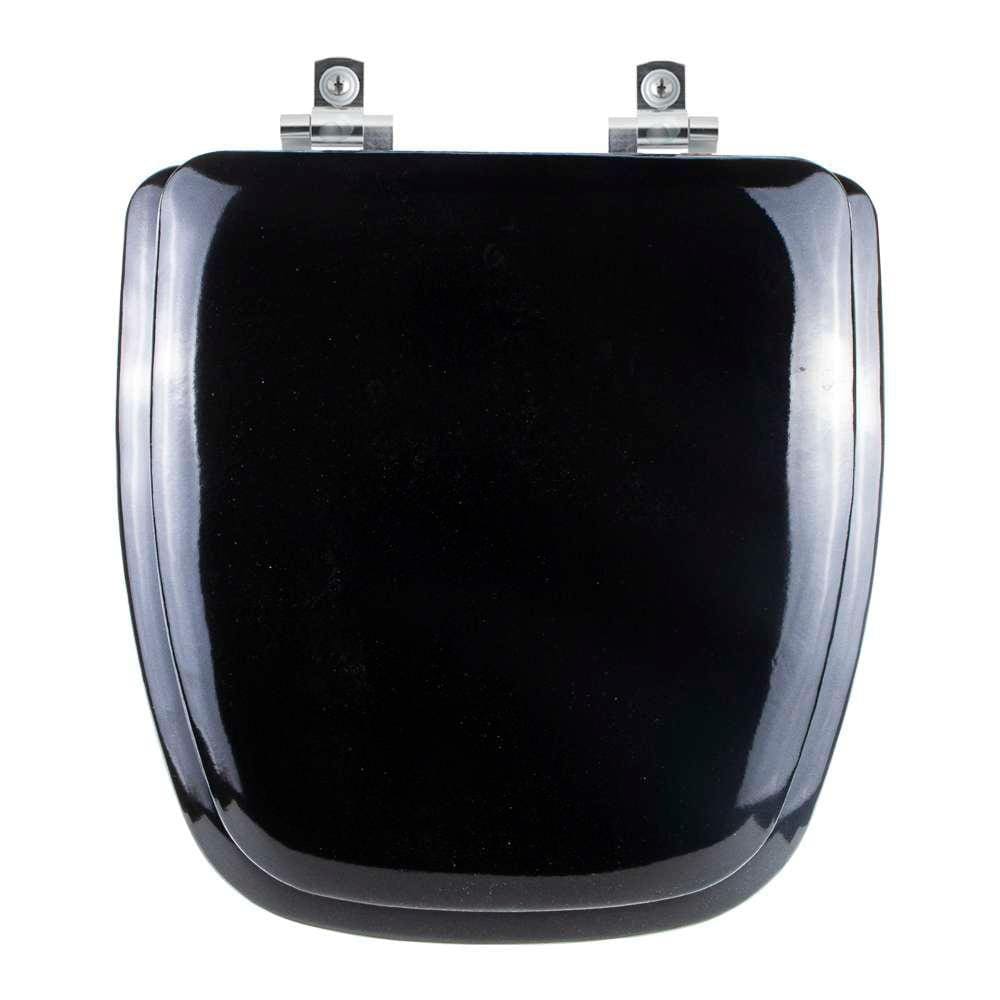 Tampa de vaso Almofadado Soft Close Fit Preto para bacia Celite