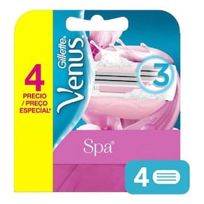 Carga Para Aparelho De Depilar Gillette Venus Spa 4 Unidades