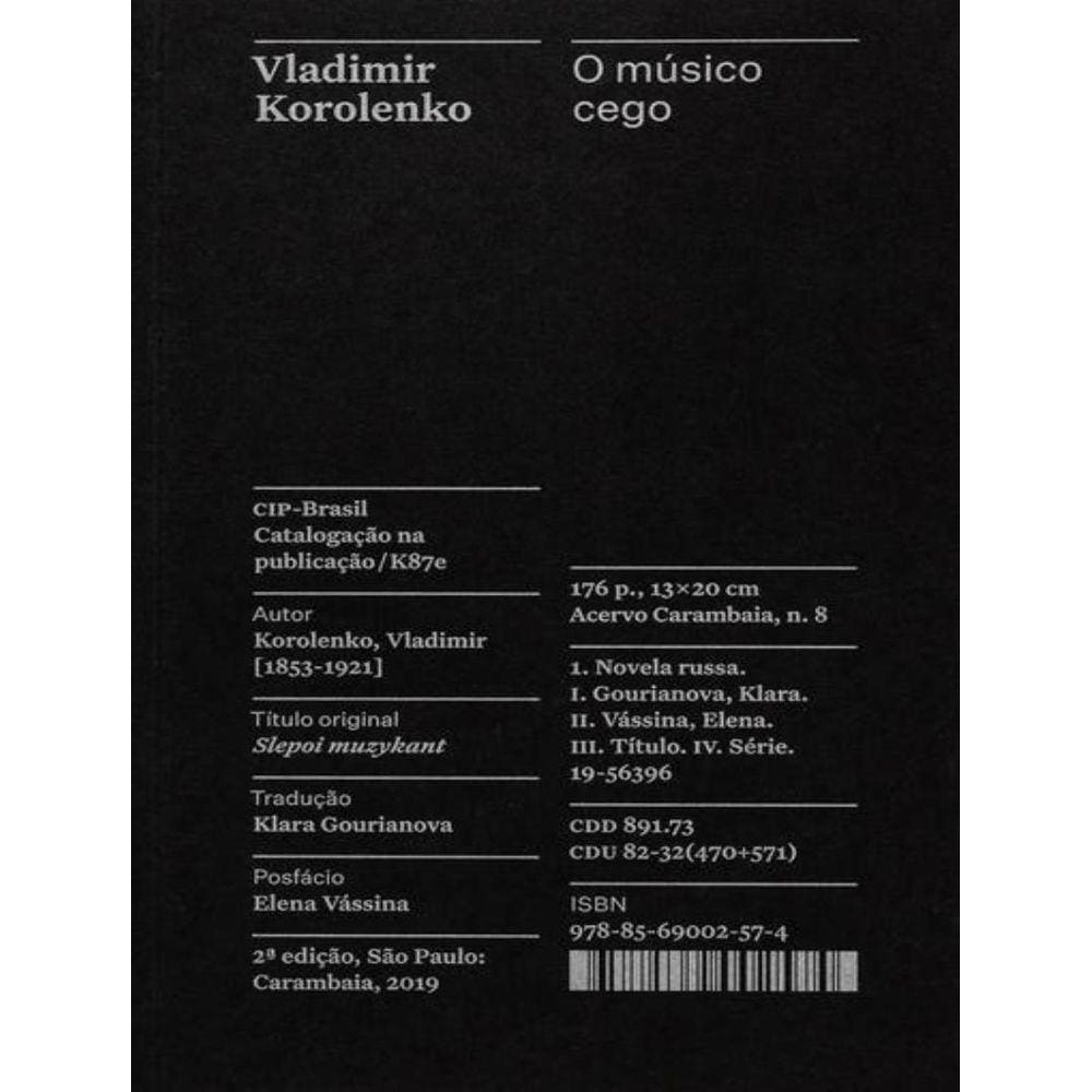 Musico Cego, O - 2ª Ed