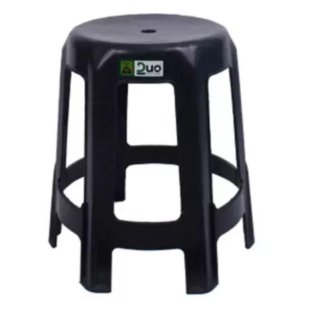 Banqueta De Plástico Sarah Duo Preto