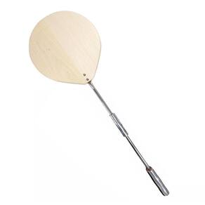 Pá De Madeira 30Cm Grande Para Pizza Forno Lenha Cabo Inox