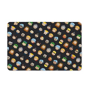 Tapete de Tecido Licenciado CHAVES - Emojis Preto