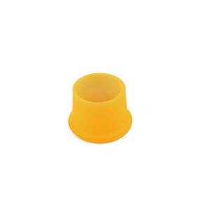 Kit 2 Tampas Em Silicone Para Garrafas Cerveja Vinho Amarelo