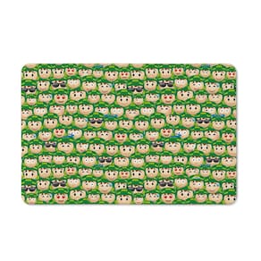 Tapete de Tecido Licenciado CHAVES - Emojis Verde