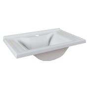 Cuba Pia Lavatório Itaparica 45 cm Para Banheiro Branco