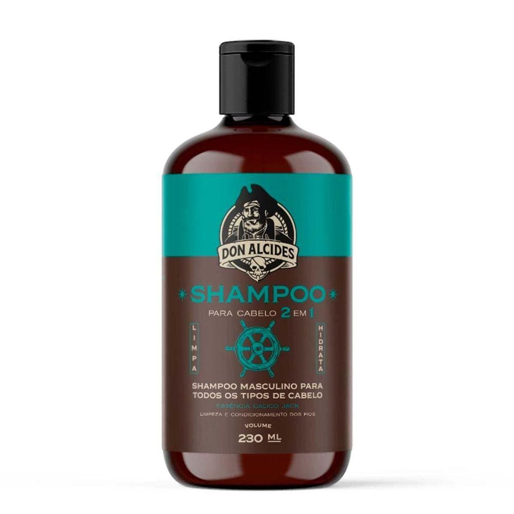 Shampoo Para Cabelo 2 Em 1 Calico Jack 230Ml Don Alcides