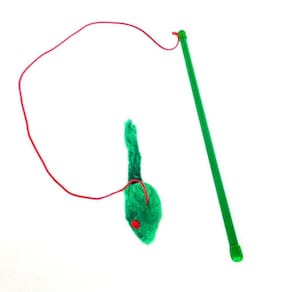 Brinquedo Para Gatos Varinha de Pesca com Ratinho - Pesca Gato Chalesco