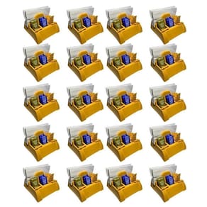 10 Porta Guardanapo Sachê Amarelo Com Furador Restaurante