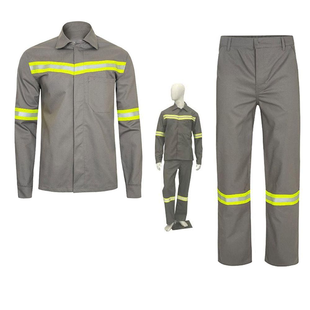 Conjunto Uniforme Faixa Refletiva EPI Segurança do Trabalho Nr10 Obra Mecanico