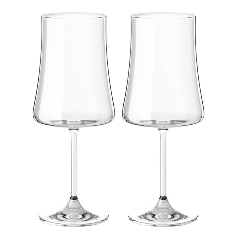 Taças Vinho E Água Cristal 460Ml Titânio Pleasure 2 Peças