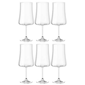 Taças Vinho E Água Cristal 560Ml Titânio Pleasure 6 Peças