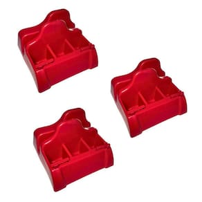 3 Porta Guardanapo Vermelho Com Furador Ideal Para Padarias