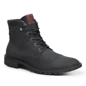 Coturno Masculino Couro Confortável Casual Moderno