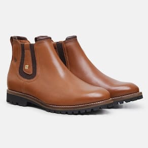 Bota Chelsea Feminina Couro Cano Baixo Calce Fácil Moderna