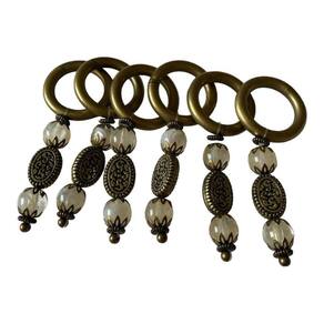 Porta Guardanapo Lindo Argolas Pedraria Kit 6 Peças