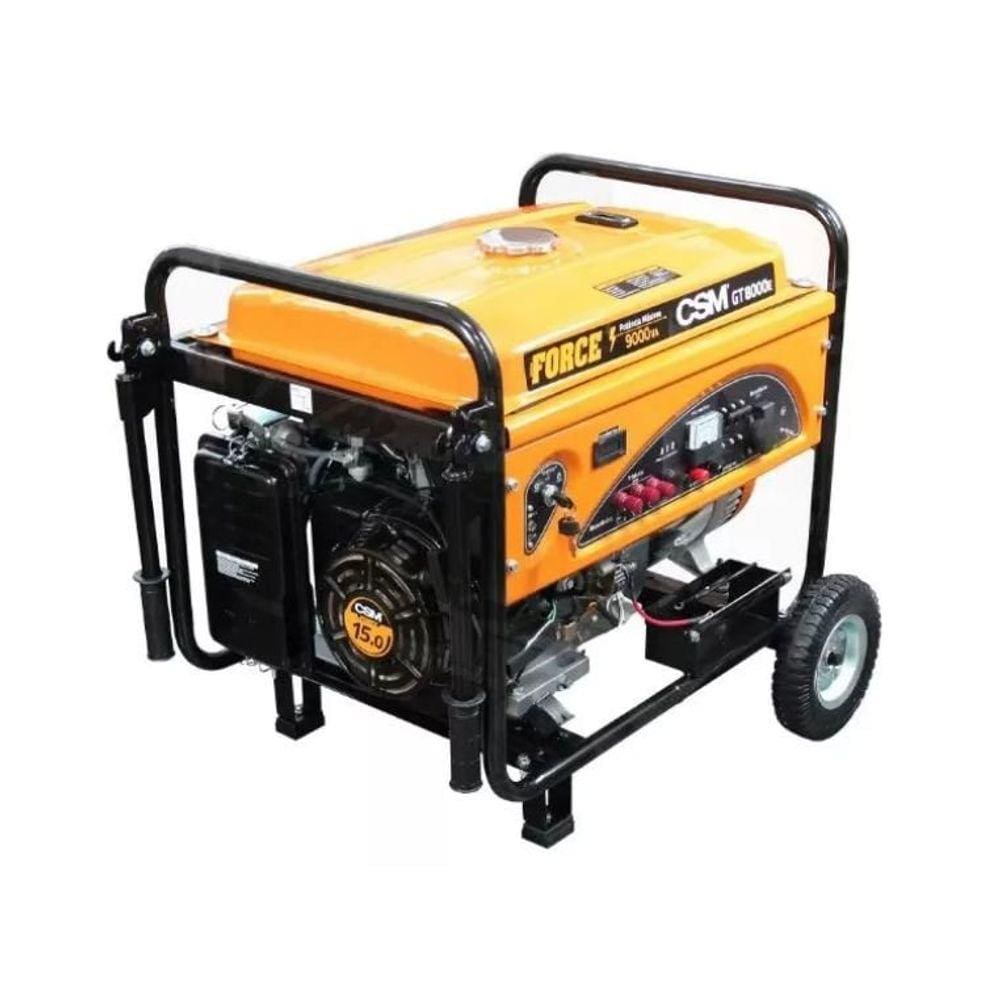 Gerador Portátil Gasolina Monofásico GM 8000E FORCE
