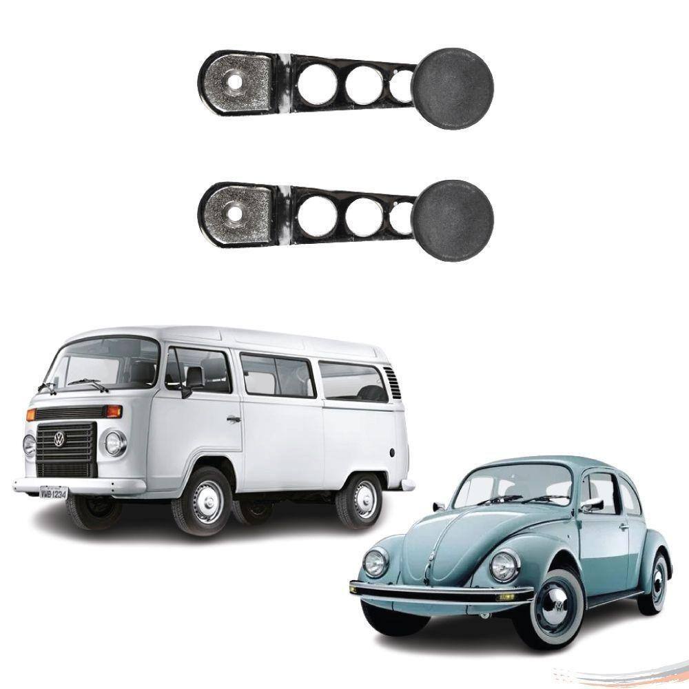 Par Manivela Eleva Vidro Cromada Fusca 70 A 96 Kombi 75 A 13