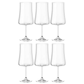 Taças de Vinho e Água Cristal 560ml Com Titânio Pleasure 6 peças - Haus Concept