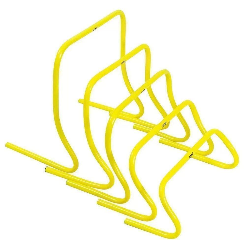 Kit com 5 Obstáculos De Treinamento Para Agilidade Amarelo Neon T75 Acte Sports