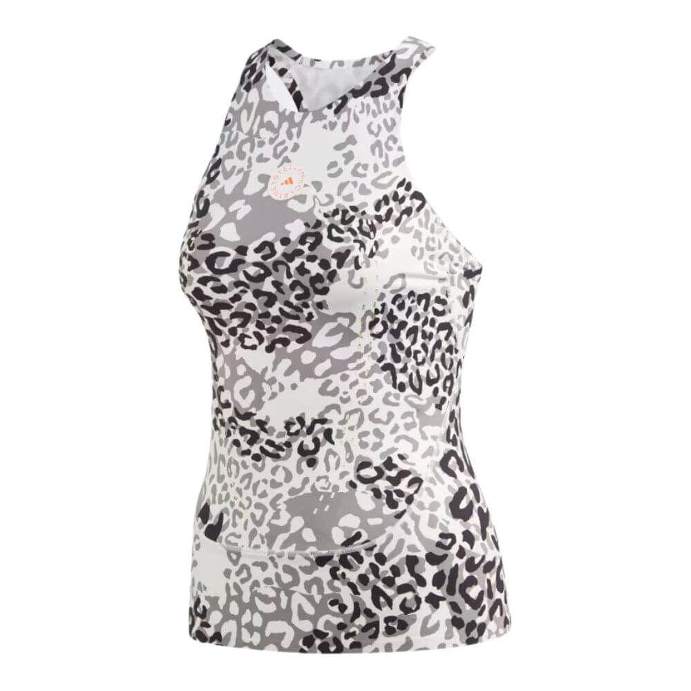 Camiseta regata Adidas Stella McCartney estampa camuflada oncinha FU0773
