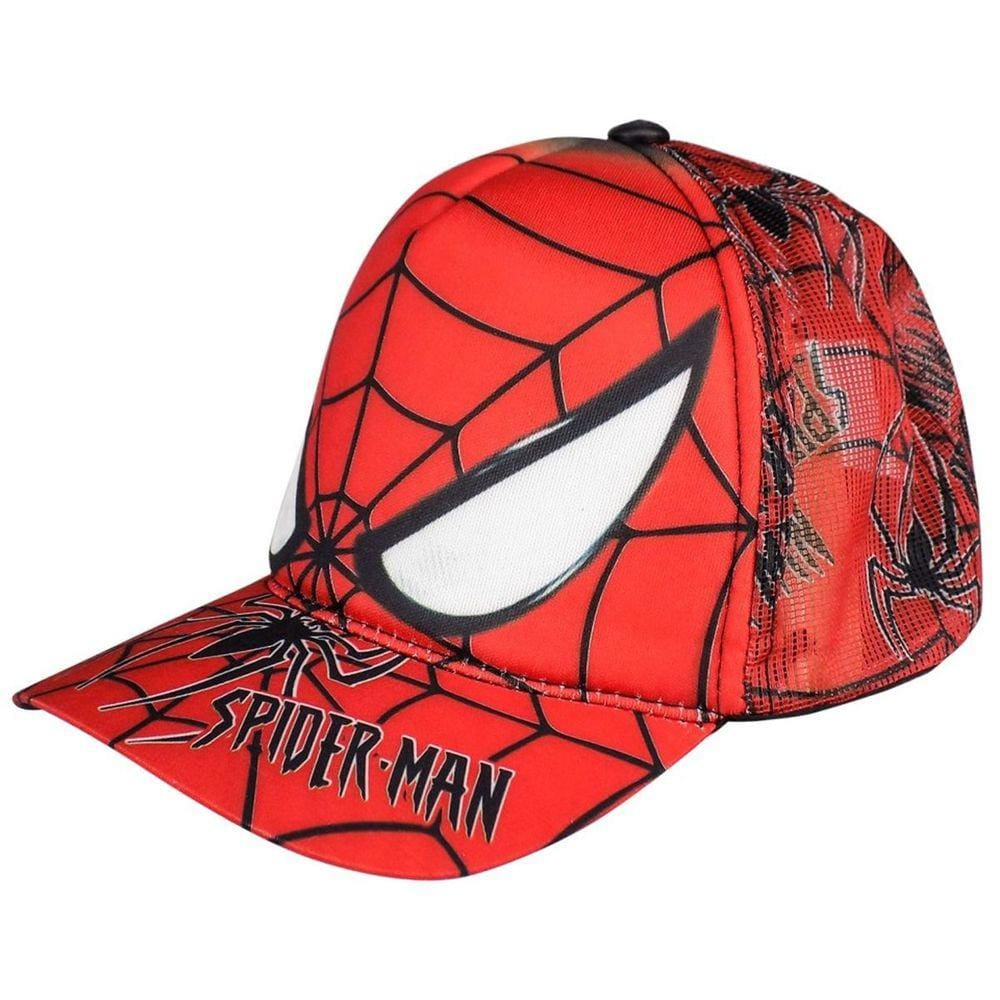 criança ajustavel homem aranha redinha trucker adolescente heroi presente vermelho qualidade premium