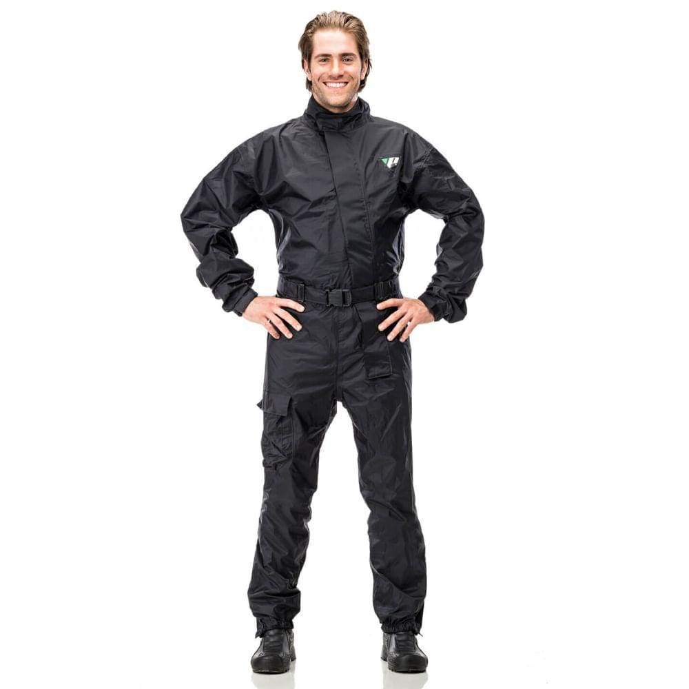 Macacão Motoqueiro de Nylon Pantaneiro Masculino Preta M - 1008M