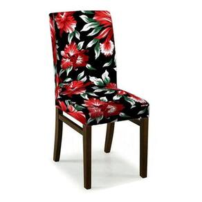 04 Capas Cadeira Jantar Malha Gel Com Elástico - Estampa 10