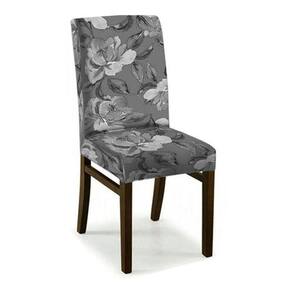 06 Capas Cadeira Jantar Malha Gel Com Elástico - Estampa 09