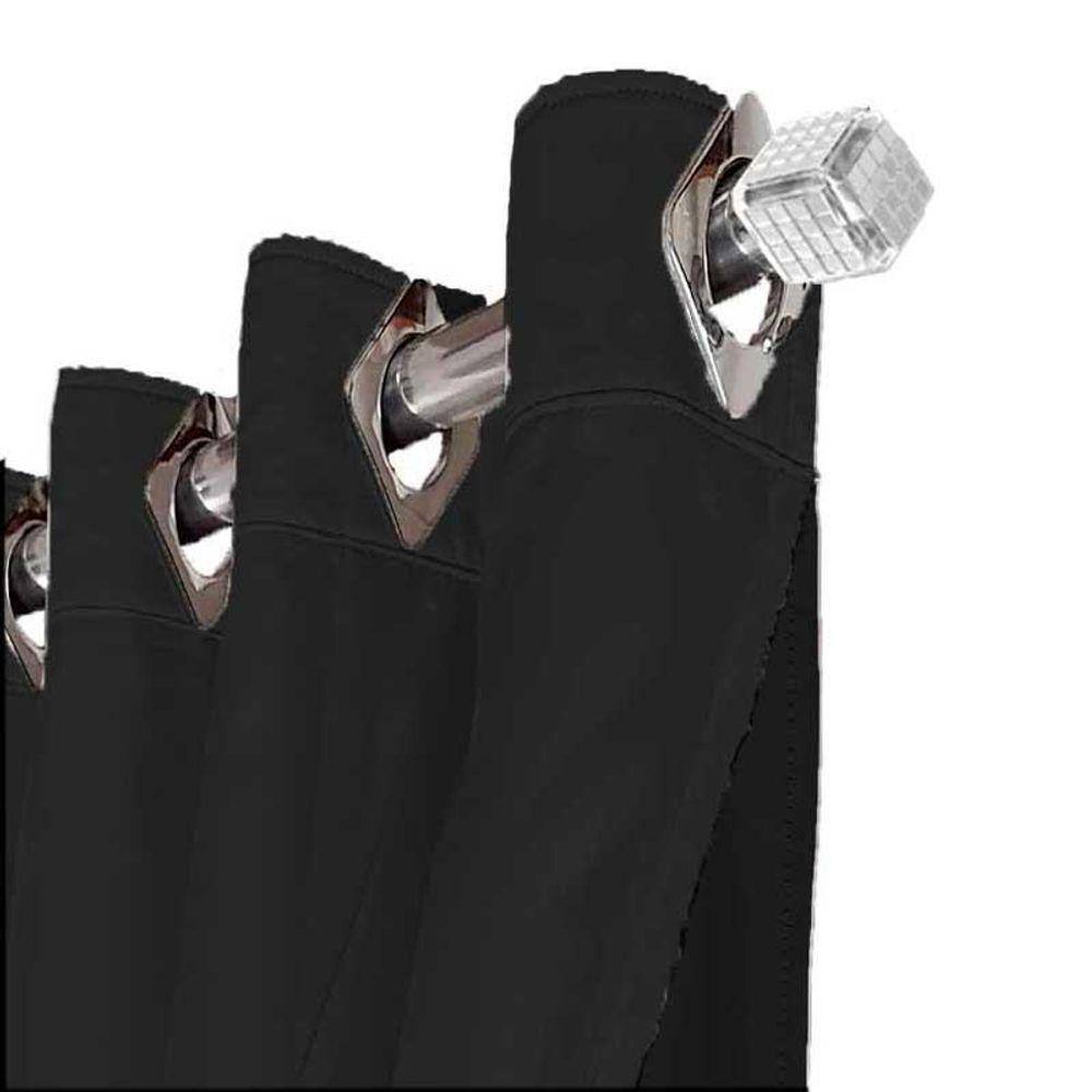 Cortina Para Quarto E Sala Blecaute Ana 5,80 X 2,70 Preto