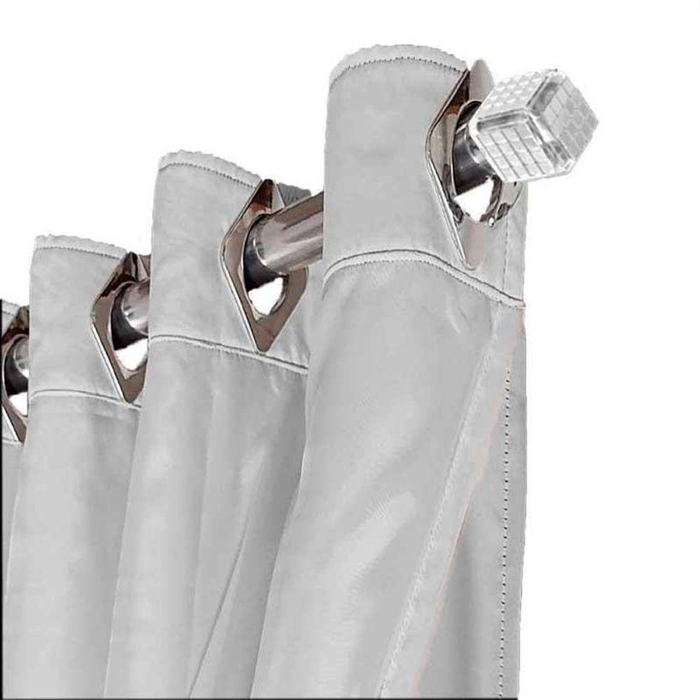 Cortina P/Quarto De Tecido Blecaute Ana 3,80 X2,90 Branco