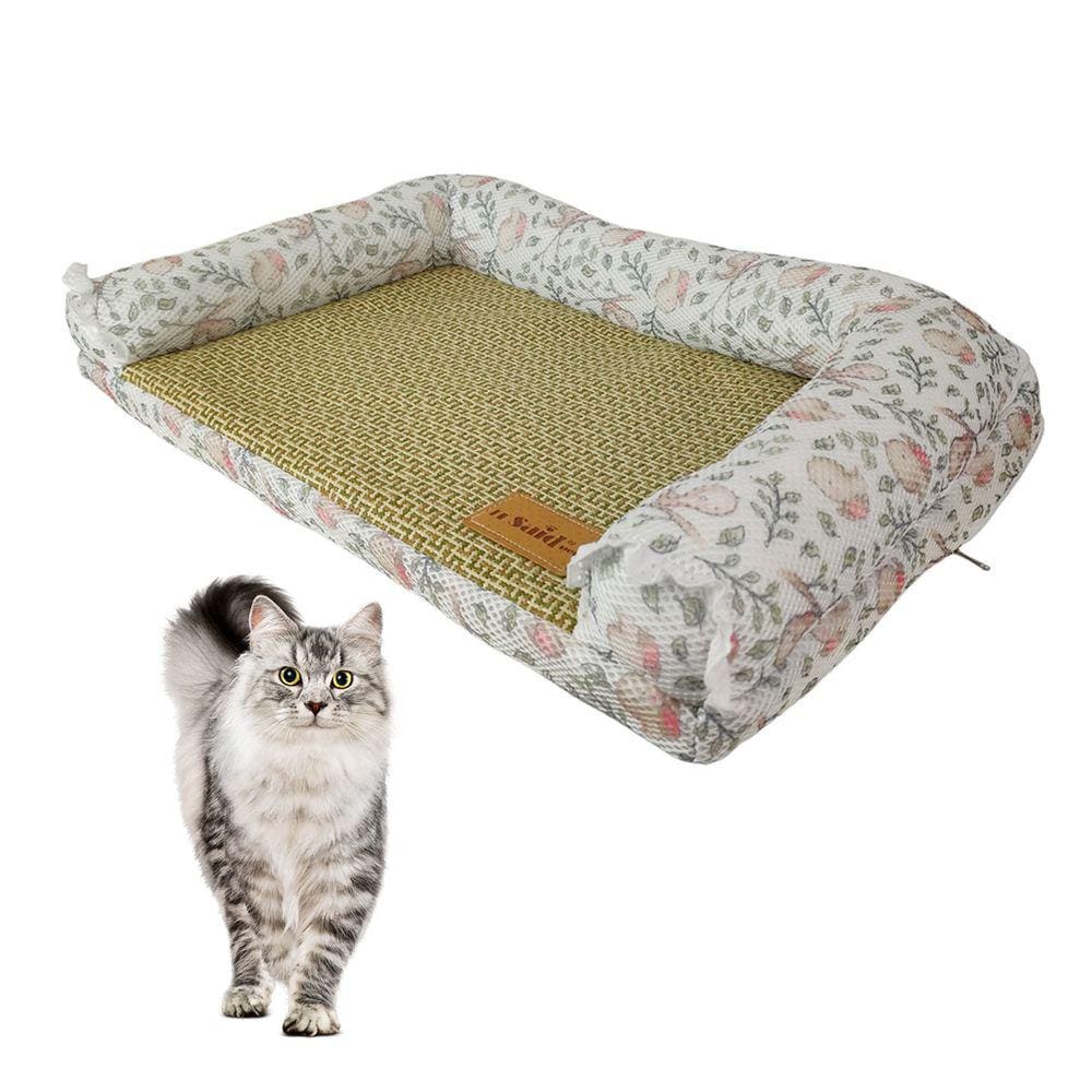 Cama Arranhador Gato Felino Pet Almofada Aconchegante Confortavel Esteira Macio Lavavel