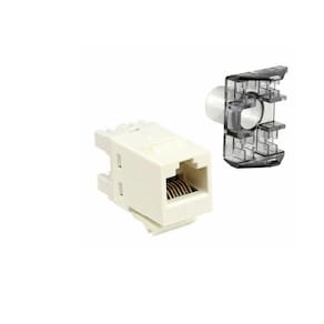 Kit 30 Keystone Femea Amp/Commscope Cat6E Branco 1375055-3