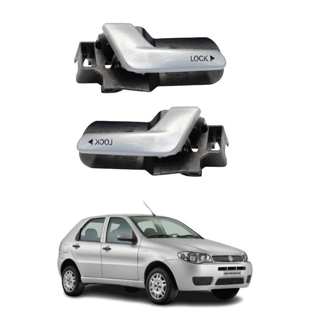 Par Maçanetas Internas Traseiras Prata Palio G1 2008 A 2012