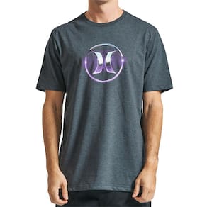 Camiseta Hurley Chrome Icon SM24 Masculina Mescla Preto