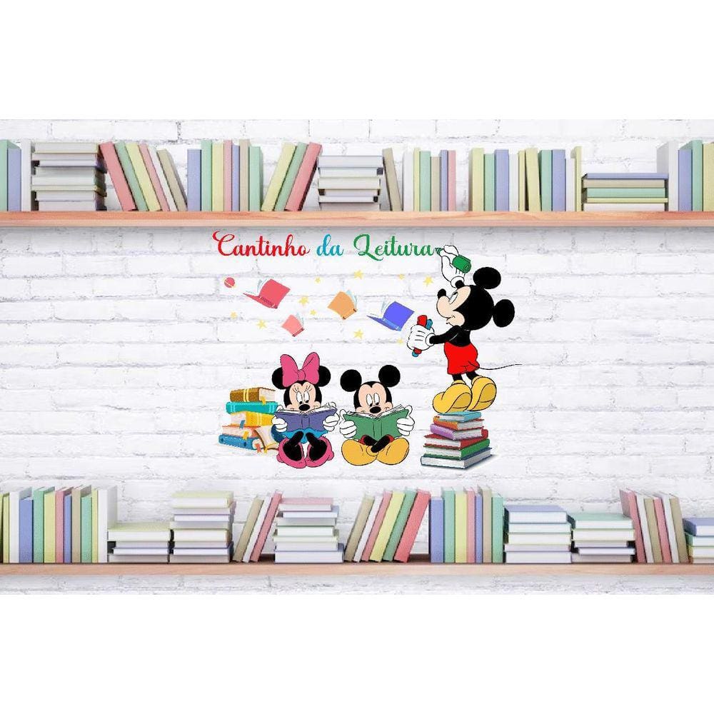 Adesivo De Parede Cantinho Da Leitura - Mickey