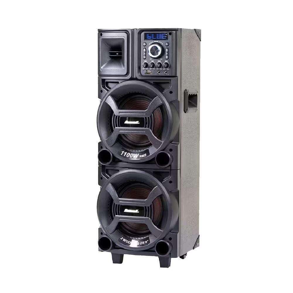 Caixa de Som Amplificada ACA1101 Duplo 8 Black 1100W - Amvox