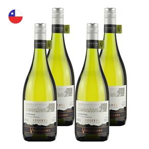 Kit 4 Vinhos Ventisquero Reserva Chardonnay Branco Chile 750ml