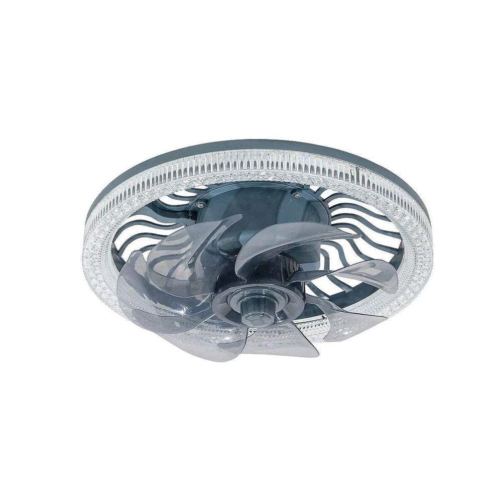 Luminária Ventilador De Teto Led Multicor Controle Remoto