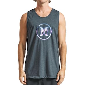 Regata Hurley Chrome Icon SM24 Masculina Mescla Preto
