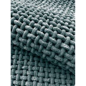 Tapete Microfibra Trançado 60 Cm X 40 Cm - Verde