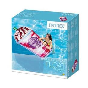 Boia Colchão Bronzeador Milk Shake Inflável Piscina Intex 5877