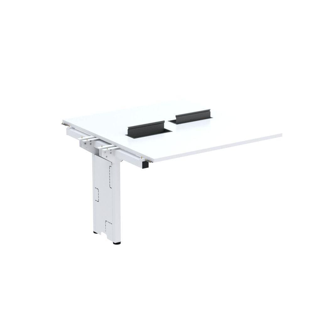 Complemento de mesa Plataforma para Coworking para 2 Pessoas 110X120 Branco