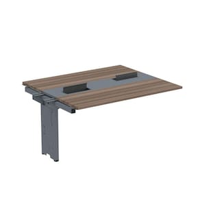 Complemento de Mesa Plataforma para Coworking para 2 Pessoas 140X120 Walnut/Grafito