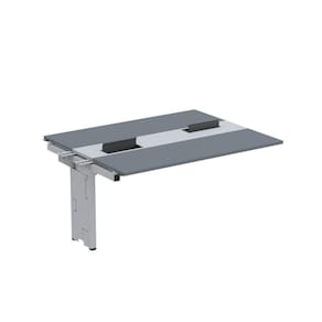 Complemento de Mesa Plataforma para Coworking para 2 Pessoas 150X120 Grafito/Cinza