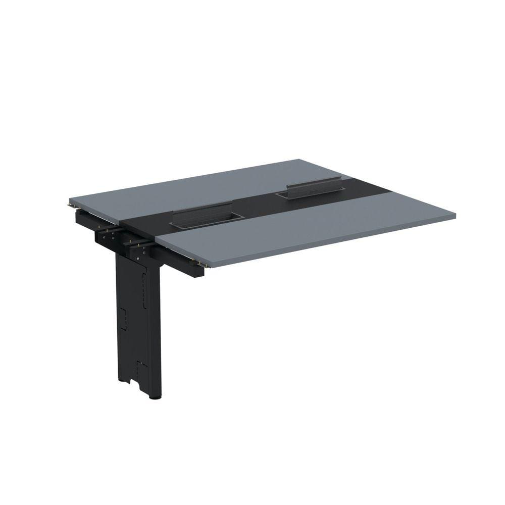 Complemento de mesa Plataforma para Coworking para 2 Pessoas 130X120 Grafito/Preto