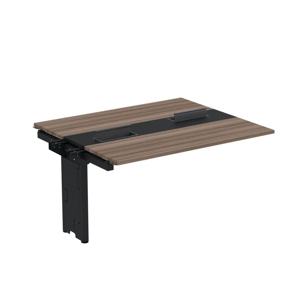 Complemento de mesa Plataforma para Coworking para 2 Pessoas 150X120 Walnut/Preto