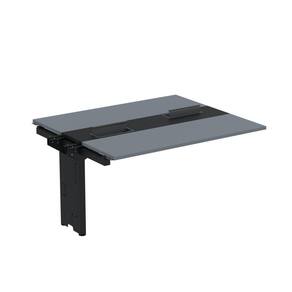 Complemento de mesa Plataforma para Coworking para 2 Pessoas 140X120 Grafito/Preto